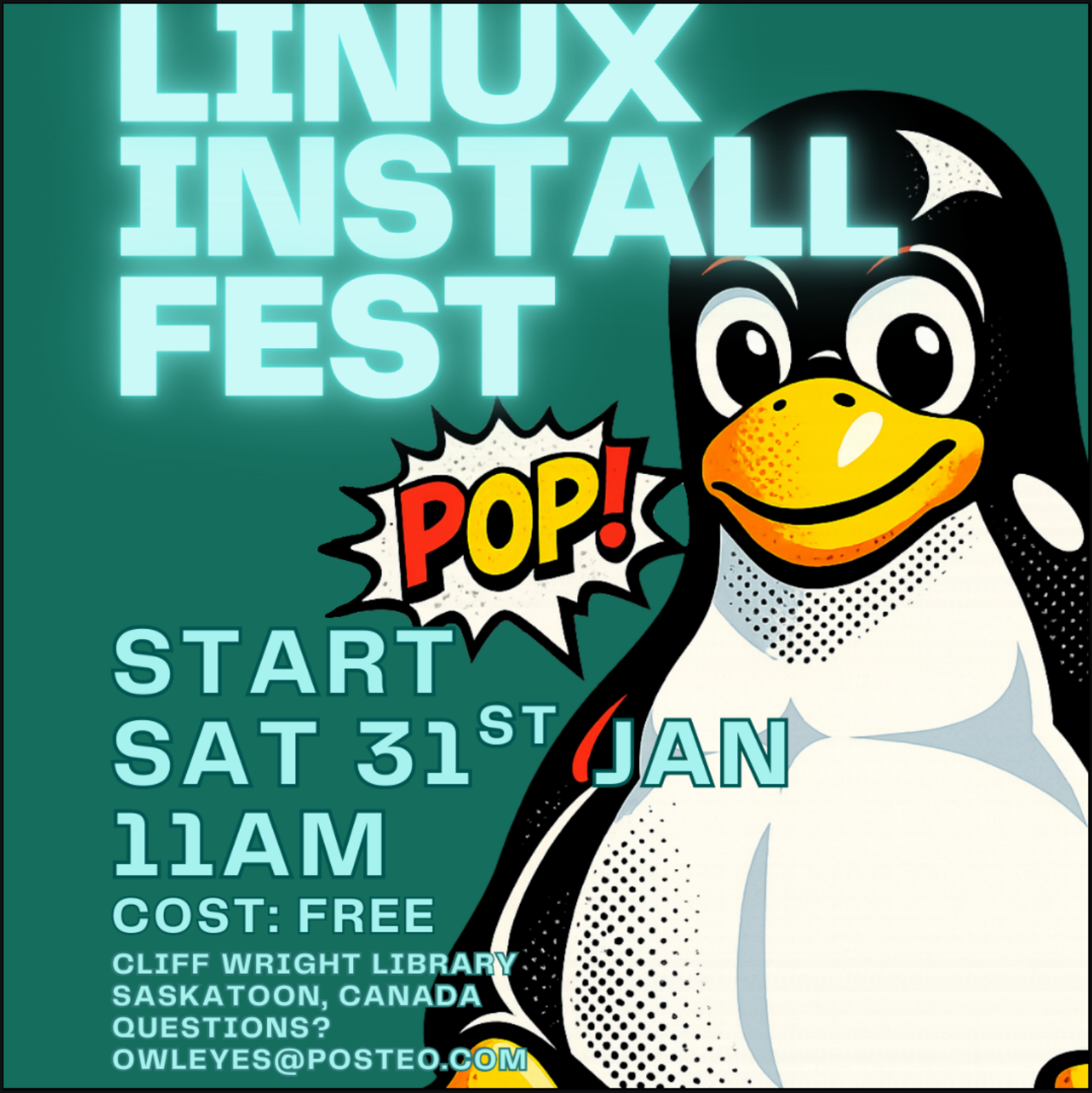 Linux Install Fest Poster